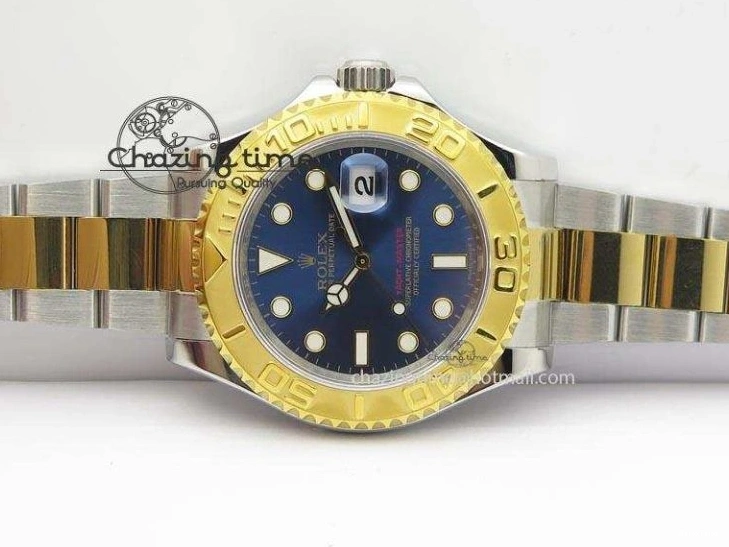 MiroTime 0207 Unisex Yacht-Master 116622 JF Best Edition SS YG Blue Dial On Bracelet A 3916